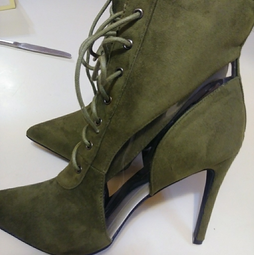 Olive Booties! Perfect Summer to Fall!